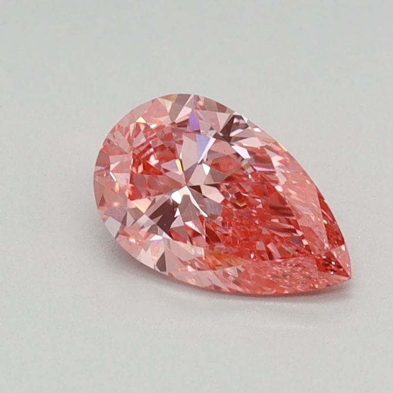 Loose Diamond - PEAR 0.43ct Fancy Vivid Pink VS1: Loose Diamond - PEAR 0.43ct Fancy Vivid Pink VS1 Source: This is a real non-mined Diamond that has been grown in a lab Shape: PEAR Carats: 0.43 Color: Fancy Vivid Pink Certification: IGI Video: