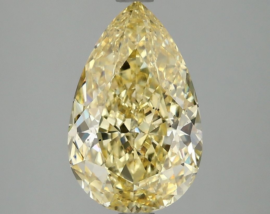 Loose Diamond - PEAR 3.09ct Fancy Intense Yellow VS2: Loose Diamond - PEAR 3.09ct Fancy Intense Yellow VS2 Source: This is a real non-mined Diamond that has been grown in a lab Shape: PEAR Carats: 3.09 Color: Fancy Intense Yellow Certification: IGI