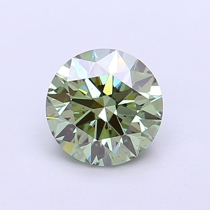 Ideal Loose Diamond - ROUND 1.29ct Fancy Vivid Green VS2 (1 of 1)