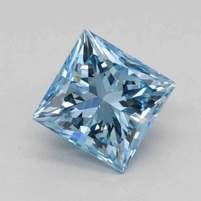 Loose Diamond - PRINCESS 0.54ct Fancy Vivid Blue VS1: Loose Diamond - PRINCESS 0.54ct Fancy Vivid Blue VS1 Source: This is a real non-mined Diamond that has been grown in a lab Shape: PRINCESS Carats: 0.54 Color: Fancy Vivid Blue Certification: IGI Video