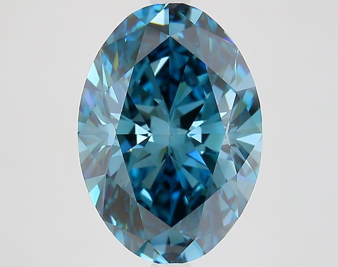 Loose Diamond - OVAL 5.06ct Fancy Vivid Blue VS1 (1 of 1)