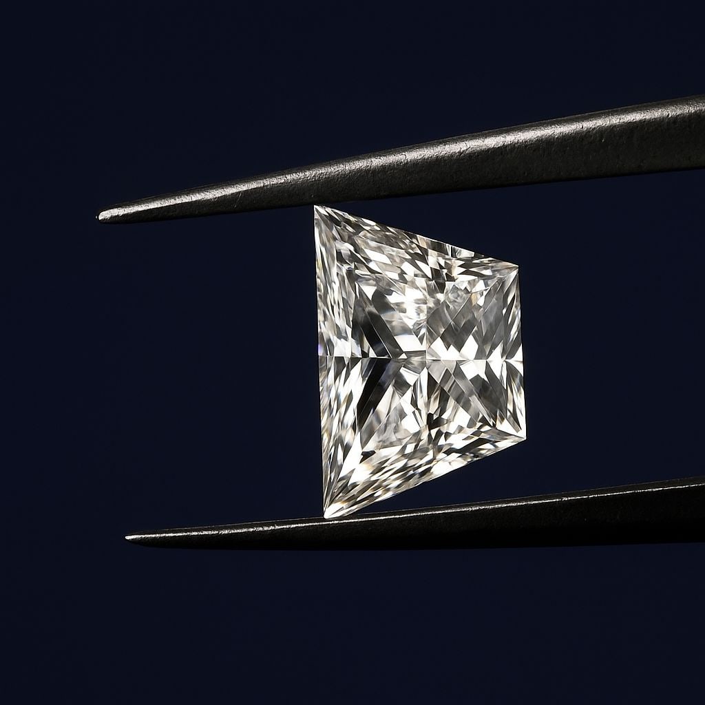 Loose Diamond - TRAPEZOID 0.28ct E VS1: Loose Diamond - TRAPEZOID 0.28ct E VS1 Source: This is a real non-mined Diamond that has been grown in a lab Shape: TRAPEZOID Carats: 0.28 Color: E Clarity: VS1 Certification: NONE Video: