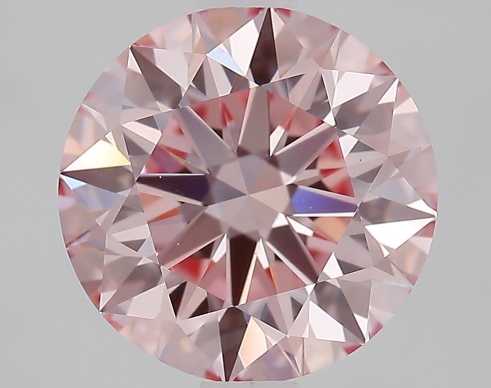 Ideal Loose Diamond - ROUND 2.43ct Fancy Intense Pink VS1 (1 of 1)