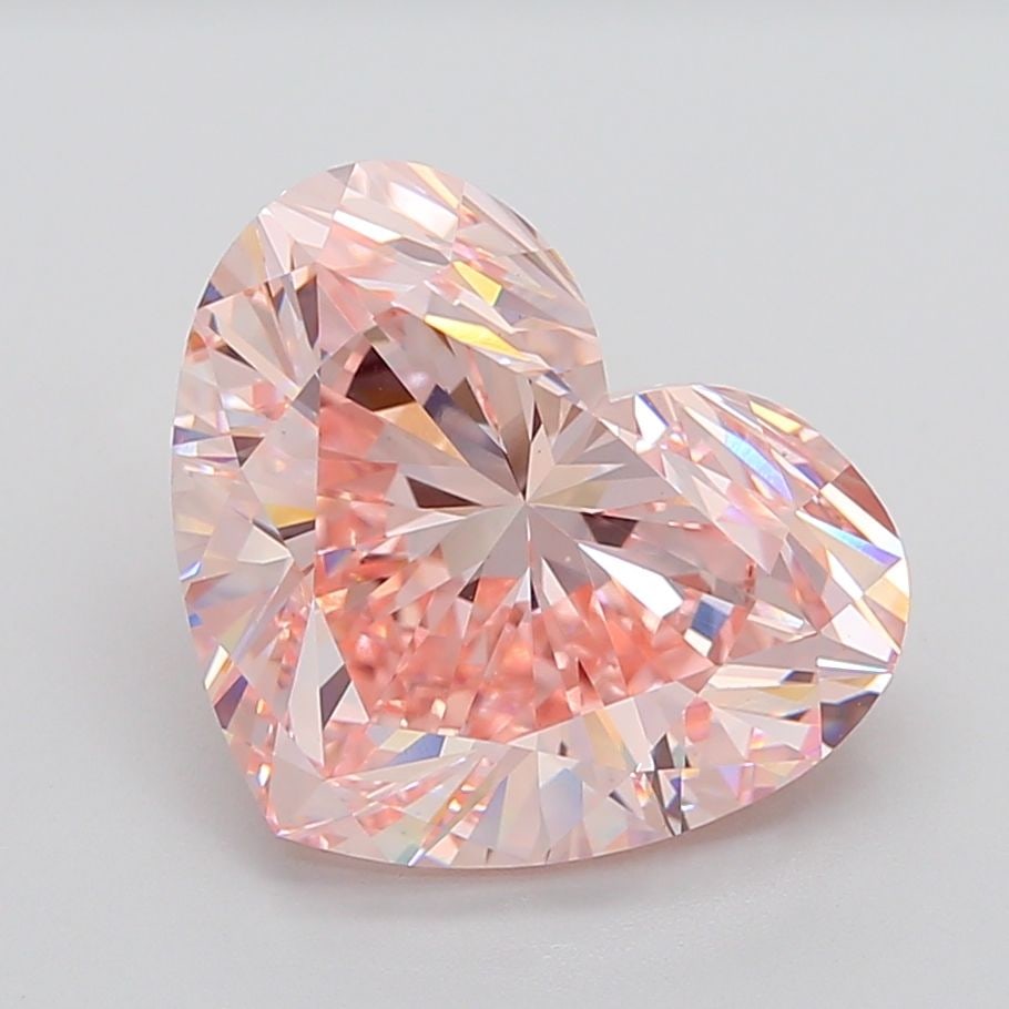 Loose Diamond - HEART 10.53ct Fancy Intense Pink VS1: Loose Diamond - HEART 10.53ct Fancy Intense Pink VS1 Source: This is a real non-mined Diamond that has been grown in a lab Shape: HEART Carats: 10.53 Color: Fancy Intense Pink Certification: IGI Video
