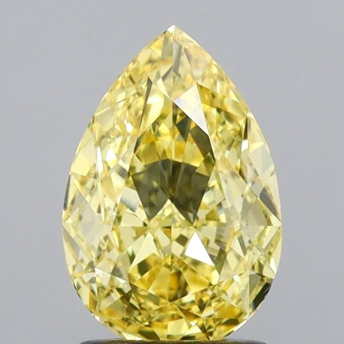 Loose Diamond - PEAR 1.75ct Fancy Intense Yellow VS1: Loose Diamond - PEAR 1.75ct Fancy Intense Yellow VS1 Source: This is a real non-mined Diamond that has been grown in a lab Shape: PEAR Carats: 1.75 Color: Fancy Intense Yellow Certification: IGI Video