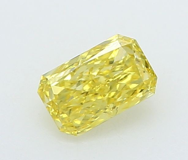 Loose Diamond - RADIANT 0.18ct Fancy Vivid Yellow VVS2: Loose Diamond - RADIANT 0.18ct Fancy Vivid Yellow VVS2 Source: This is a real non-mined Diamond that has been grown in a lab Shape: RADIANT Carats: 0.18 Color: Fancy Vivid Yellow Certification: IGI Vi