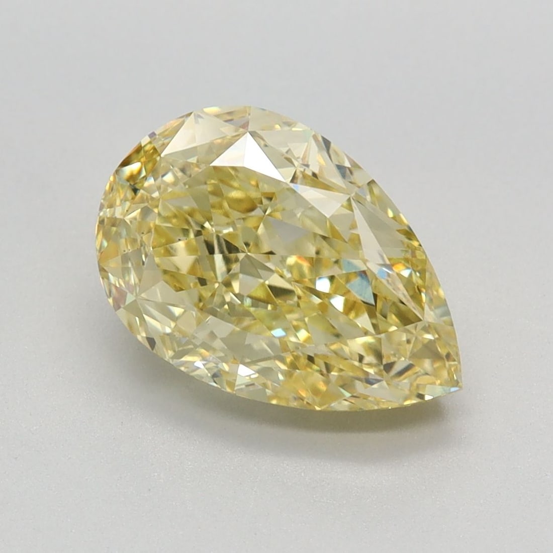 Loose Diamond - PEAR 2.64ct Fancy Intense Yellow VS1: Loose Diamond - PEAR 2.64ct Fancy Intense Yellow VS1 Source: This is a real non-mined Diamond that has been grown in a lab Shape: PEAR Carats: 2.64 Color: Fancy Intense Yellow Certification: IGI Video