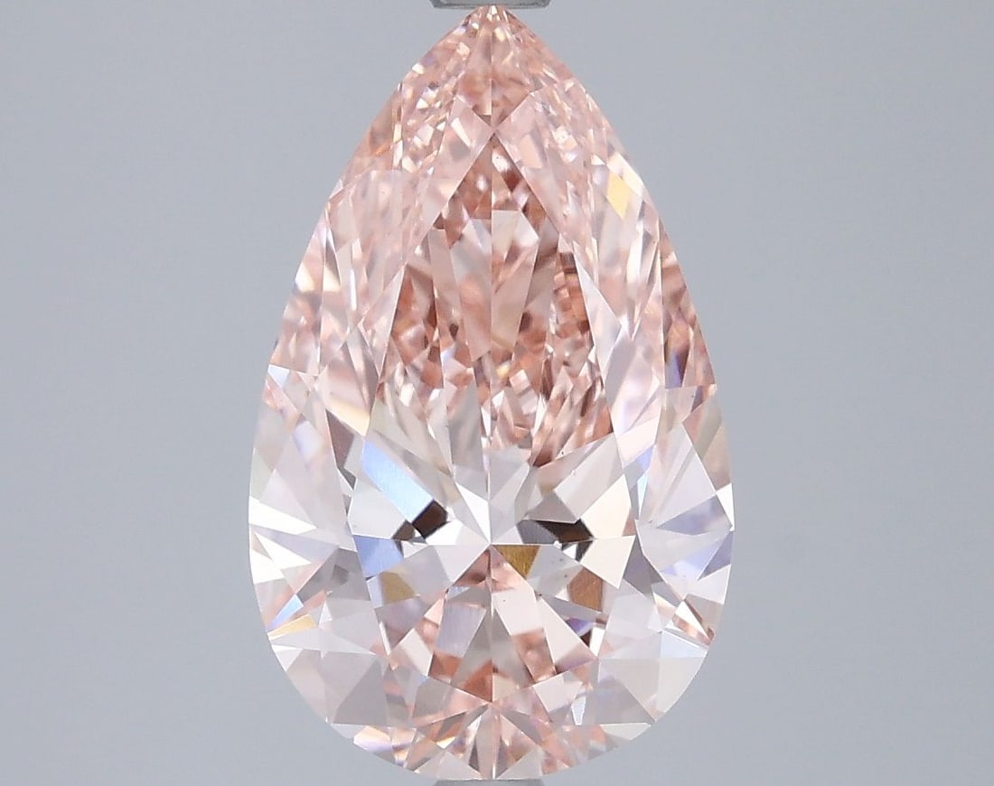 Loose Diamond - PEAR 3.5ct Fancy Vivid Pink VS1 (1 of 1)