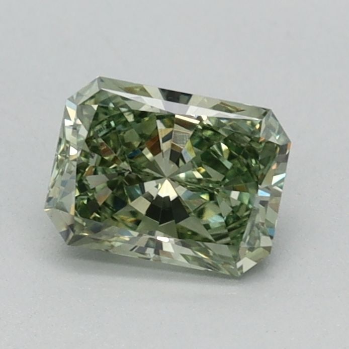 Loose Diamond - RADIANT 0.51ct Fancy Vivid Green VS1: Loose Diamond - RADIANT 0.51ct Fancy Vivid Green VS1 Source: This is a real non-mined Diamond that has been grown in a lab Shape: RADIANT Carats: 0.51 Color: Fancy Vivid Green Certification: IGI