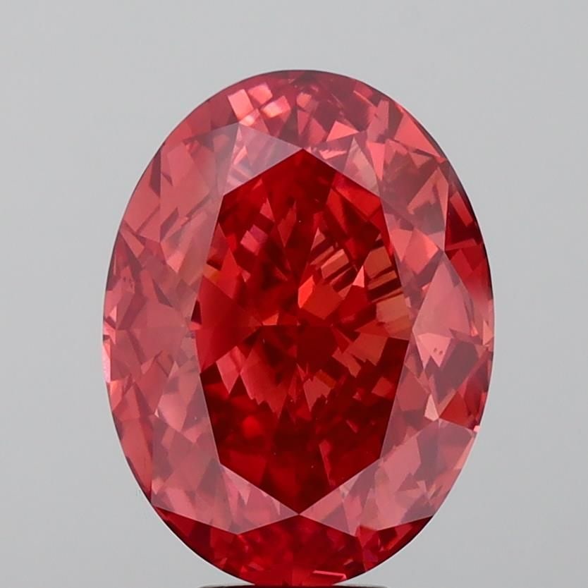 Loose Diamond - OVAL 10.46ct Fancy Vivid Red VS1 (1 of 1)