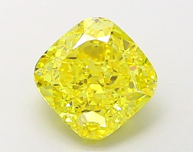Loose Diamond - CUSHION MODIFIED 1.42ct Fancy Vivid Yellow VVS2 (1 of 1)