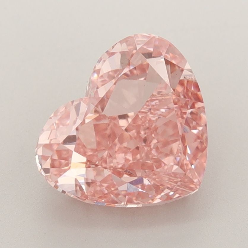 Loose Diamond - HEART 2.73ct Fancy Vivid Pink VS1: Loose Diamond - HEART 2.73ct Fancy Vivid Pink VS1 Source: This is a real non-mined Diamond that has been grown in a lab Shape: HEART Carats: 2.73 Color: Fancy Vivid Pink Certification: IGI Video: