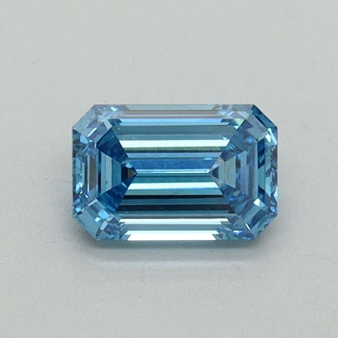 Loose Diamond - EMERALD 0.52ct Fancy Vivid Blue VS2: Loose Diamond - EMERALD 0.52ct Fancy Vivid Blue VS2 Source: This is a real non-mined Diamond that has been grown in a lab Shape: EMERALD Carats: 0.52 Color: Fancy Vivid Blue Certification: IGI Video: