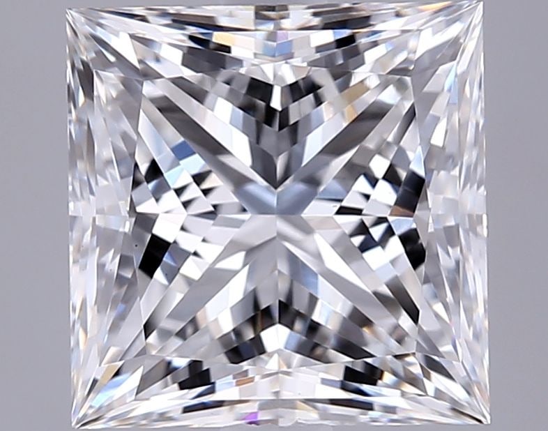 Loose Diamond - PRINCESS 2.57ct F VS1: Loose Diamond - PRINCESS 2.57ct F VS1 Source: This is a real non-mined Diamond that has been grown in a lab Shape: PRINCESS Carats: 2.57 Color: F Clarity: VS1 Certification: IGI Video: