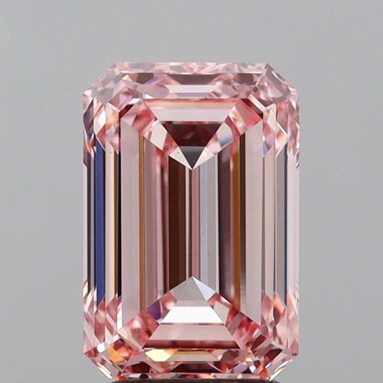 Loose Diamond - EMERALD 3.22ct Fancy Intense Pink VS1: Loose Diamond - EMERALD 3.22ct Fancy Intense Pink VS1 Source: This is a real non-mined Diamond that has been grown in a lab Shape: EMERALD Carats: 3.22 Color: Fancy Intense Pink Certification: IGI