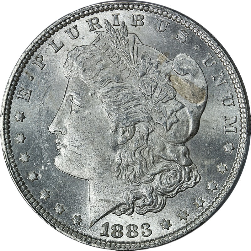 PCGS MS63 1883 Philadelphia Morgan Silver Dollar Uncirculated: PCGS MS63 1883 Philadelphia Morgan Silver Dollar Uncirculated This stunning 1883-P Morgan Silver Dollar is graded PCGS MS63, reflecting its uncirculated condition and impressive eye appeal. The coin f