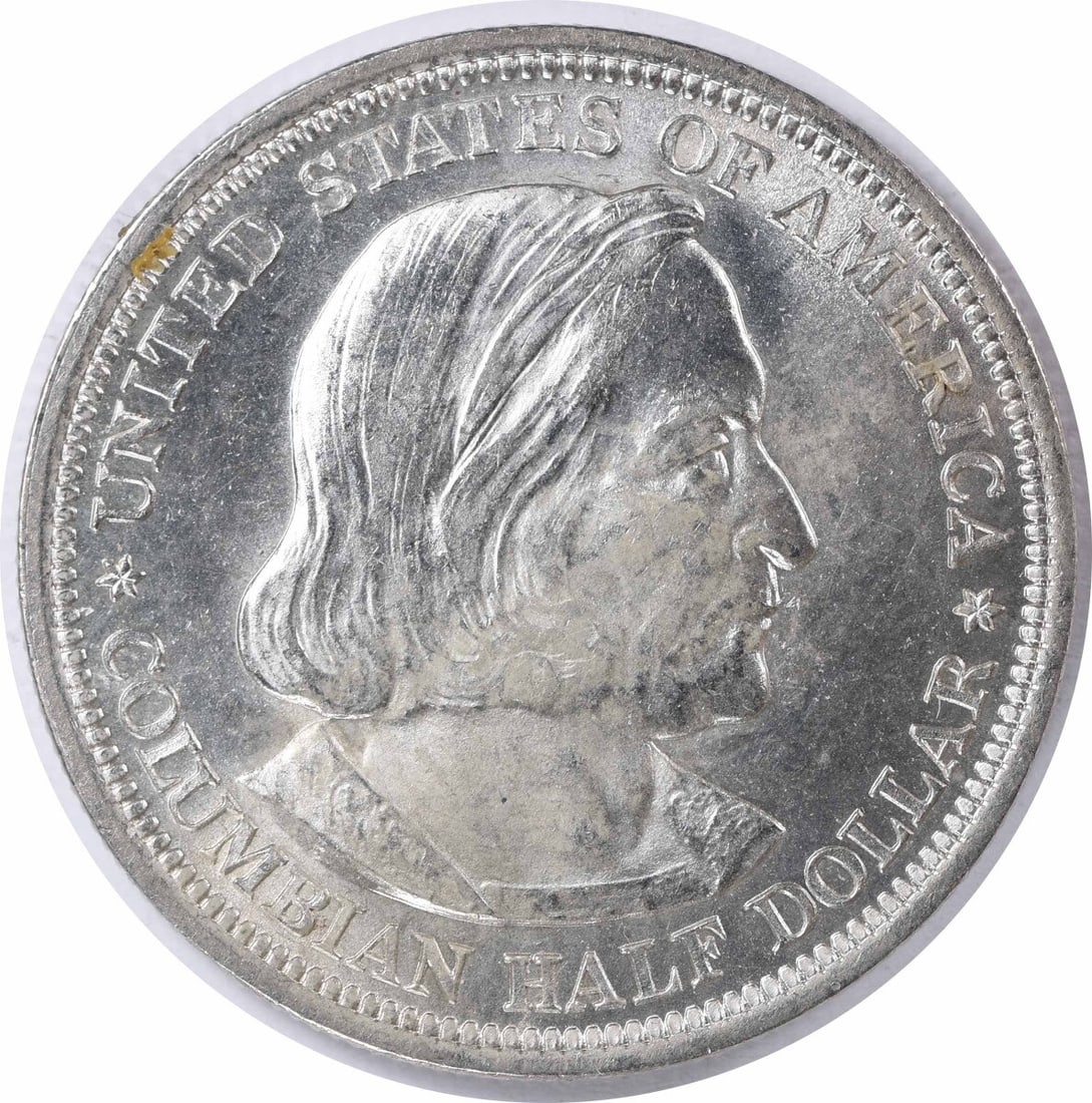 1892 Columbian Commemorative Silver Half Dollar Choice BU Uncertified KM 117 (1 of 2)