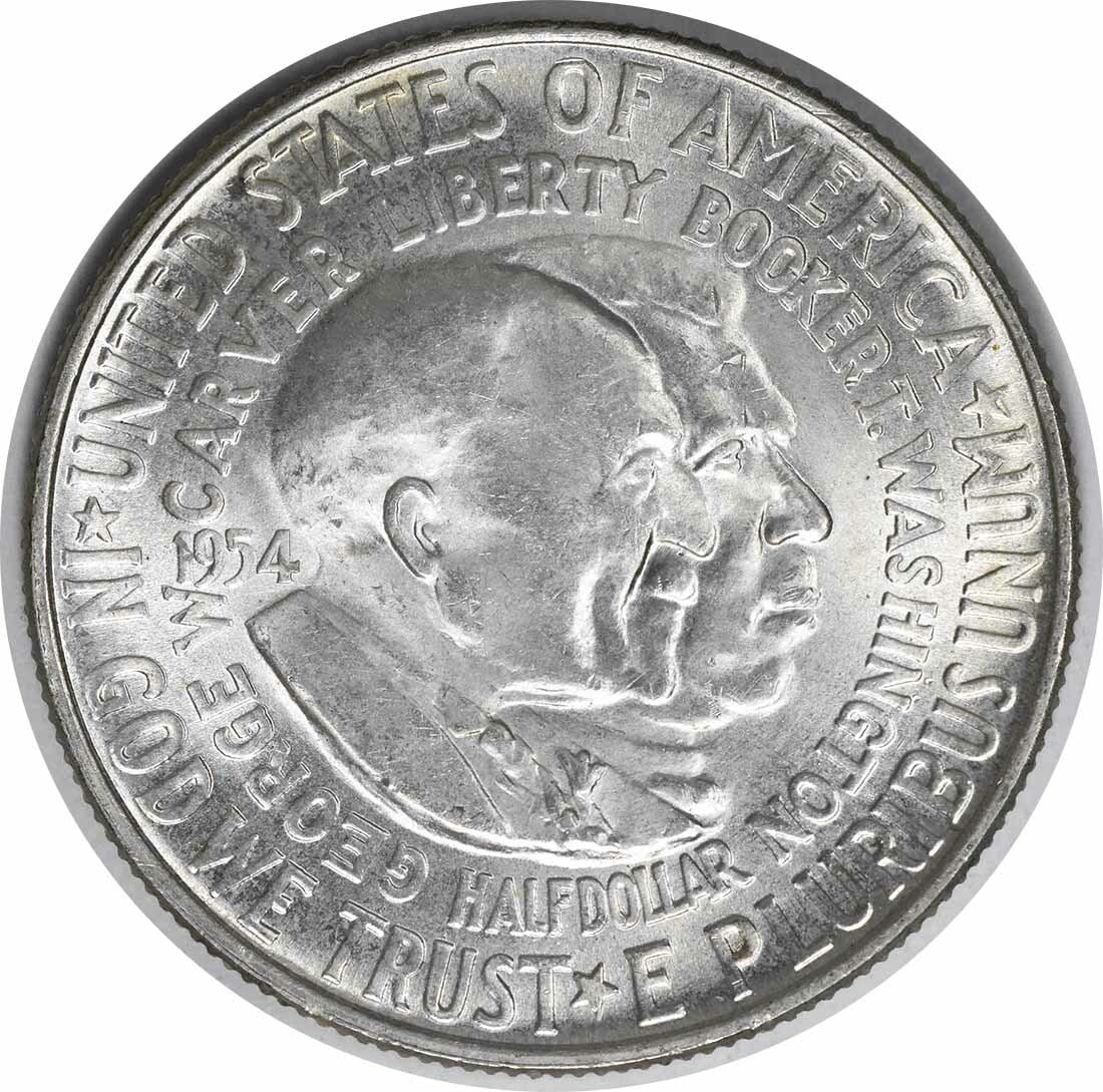 1954 W Carver Half Dollar Commemorative Uncertified Silver Set (1 of 6)