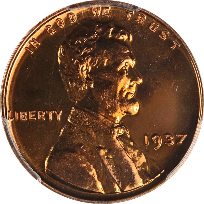 1937 Proof Lincoln Cent PCGS PR67 RD CAC Certified Full Red Gem: 1937 Proof Lincoln Cent PCGS PR67 RD CAC Certified Full Red Gem This 1937 Lincoln Cent Proof features a blazing full red appearance with superb eye appeal, fantastic luster, and a strong strike. Certi