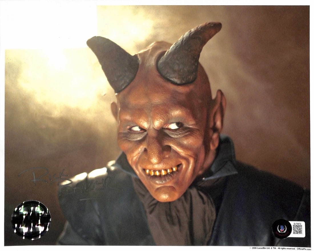 Autographed 8x10 Official Pix Photo Rick Baker as Labria Beckett Certified: Autographed 8x10 Official Pix Photo Rick Baker as Labria Beckett Certified This is an original 8x10 photograph from Official Pix, signed by Rick Baker, the renowned make-up artist known for his work o