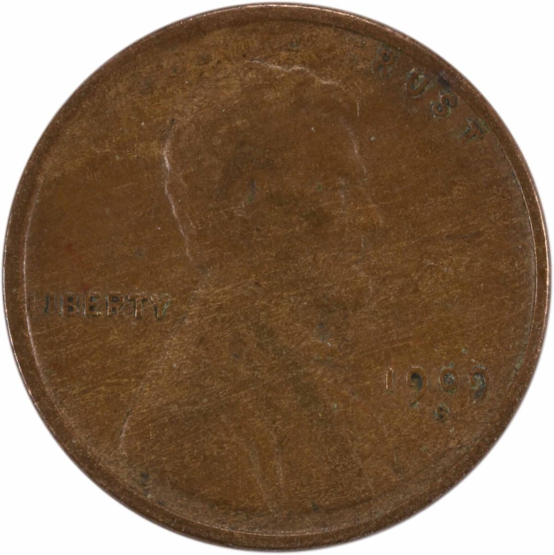 San Francisco 1909-S Lincoln Wheat Cent VF Circulated Copper Uncertified: San Francisco 1909-S Lincoln Wheat Cent VF Circulated Copper Uncertified This 1909-S Lincoln Wheat Cent is a circulated coin from the United States, minted in San Francisco. It is composed of copper a