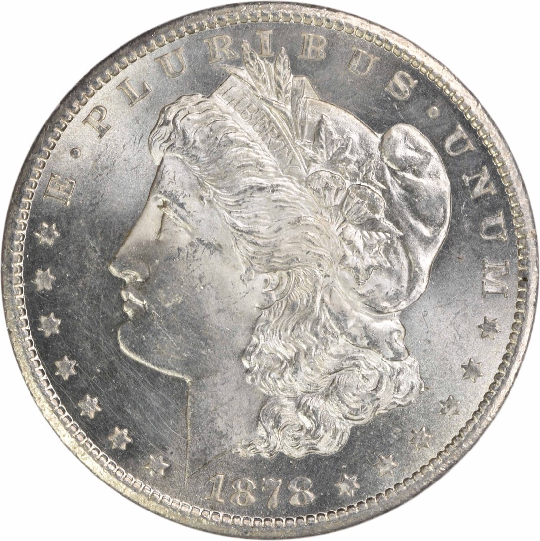1878 CC Morgan Silver Dollar Choice BU Uncertified Coin: 1878 CC Morgan Silver Dollar Choice BU Uncertified Coin This 1878-CC Morgan Silver Dollar is a stunning addition to any collection. Featuring a high-quality Choice Brilliant Uncirculated (BU) grade, t