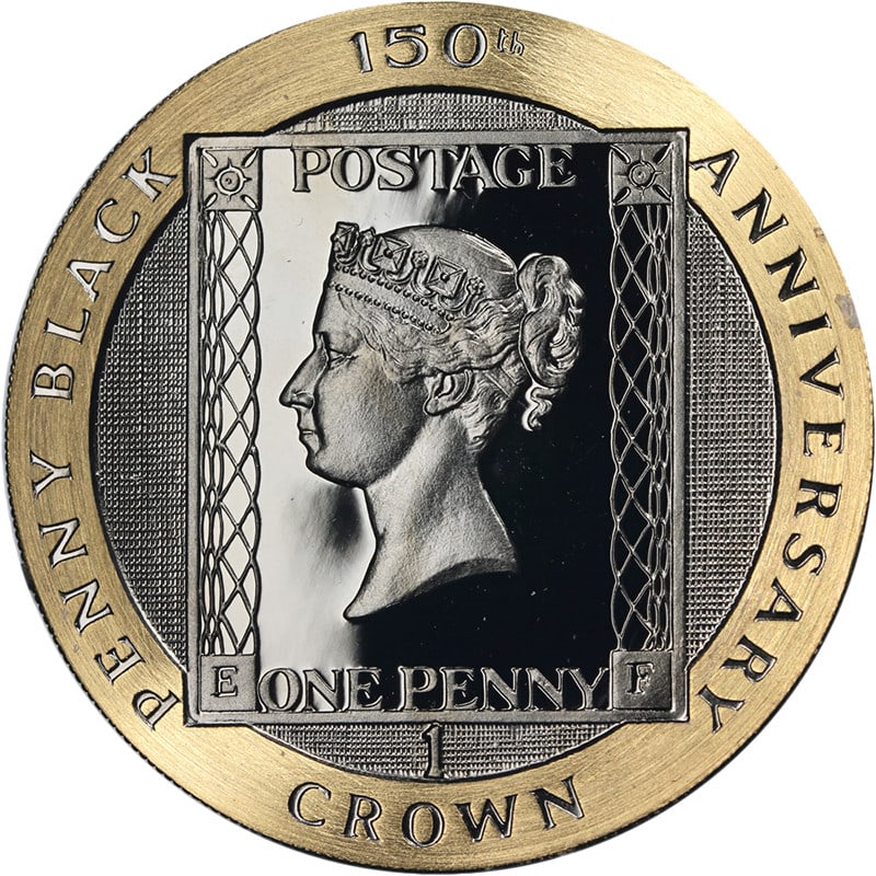 Isle of Man 1990 Gold Penny Black Crown Proof 1 oz with OGP and COA: Isle of Man 1990 Gold Penny Black Crown Proof 1 oz with OGP and COA This is a 1990 Isle of Man 1 Ounce Gold Crown Penny Black proof coin. The coin is composed of 0.999 fine gold, is uncirculated, and