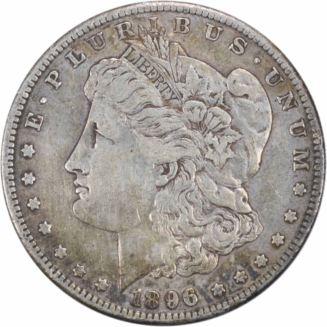 1896-S Morgan Silver Dollar 90% Silver by George T. Morgan: 1896-S Morgan Silver Dollar 90% Silver by George T. Morgan This 1896-S Morgan Silver Dollar is a beautifully circulated coin, featuring the classic design by George T. Morgan. Struck at the San Franci
