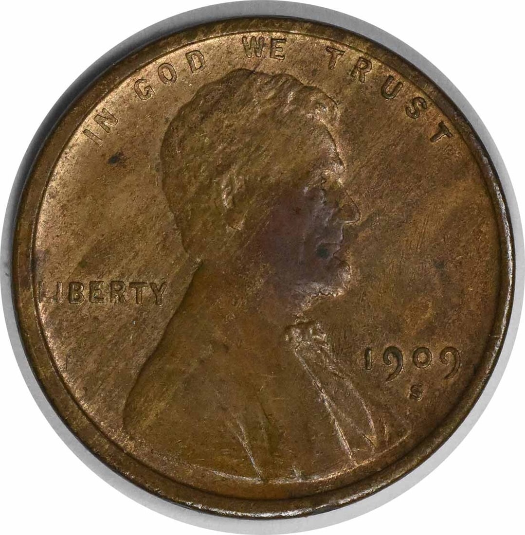 1909-S Lincoln Wheat Cent RPM 2 FS-1502 Horizontal S Choice BU Uncertified (1 of 2)