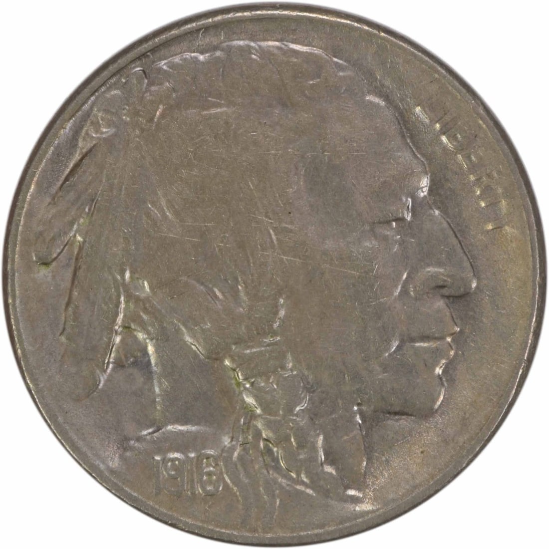 1916-S Buffalo Nickel Choice BU Uncertified Coin: 1916-S Buffalo Nickel Choice BU Uncertified Coin This 1916-S Buffalo Nickel is a striking piece, classified as Choice BU (Brilliant Uncirculated), and is ungraded. Minted in 1916 at the San Francisco