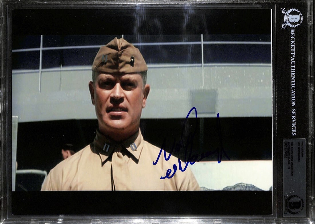 Neal McDonough Signed 8x10 Photo Captain Severance Beckett 10: Neal McDonough Signed 8x10 Photo Captain Severance Beckett 10 This is an autographed 8x10 photograph of actor Neal McDonough as Captain Severance from the film "Flags of Our Fathers." The signature is