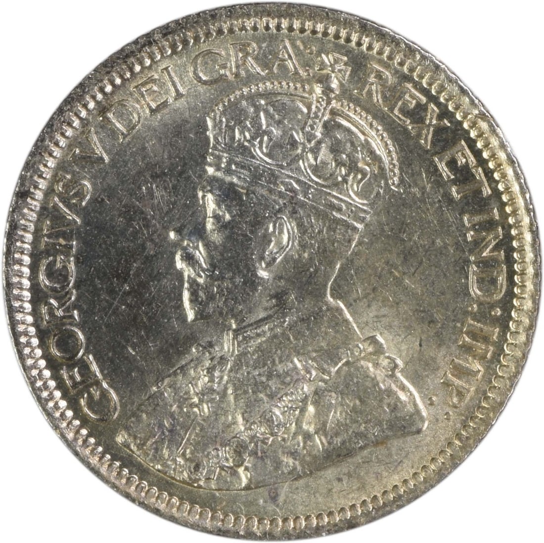 Uncirculated 1916 Canadian Dime KM23 Brilliant Uncertified Coin: Uncirculated 1916 Canadian Dime KM23 Brilliant Uncertified Coin This is a 1916 Canada 10 Cents coin, KM23, in Brilliant Uncirculated (BU) condition. The coin is uncertified and classified as pre-owned