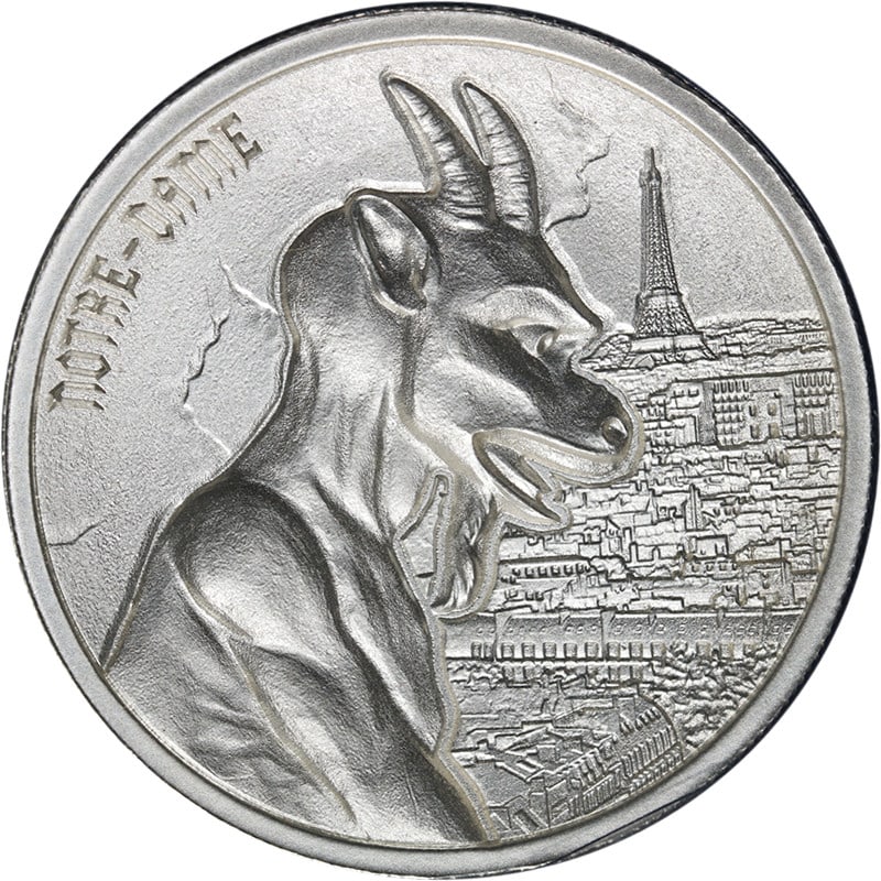 Gargoyles of the World Notre-Dame 2 Ounce .999 Silver Coin UNCIRCULATED: Gargoyles of the World Notre-Dame 2 Ounce .999 Silver Coin UNCIRCULATED Discover the striking beauty of the Gargoyles of the World: Notre-Dame 2 Ounce .999 Silver Round. This exquisite piece features