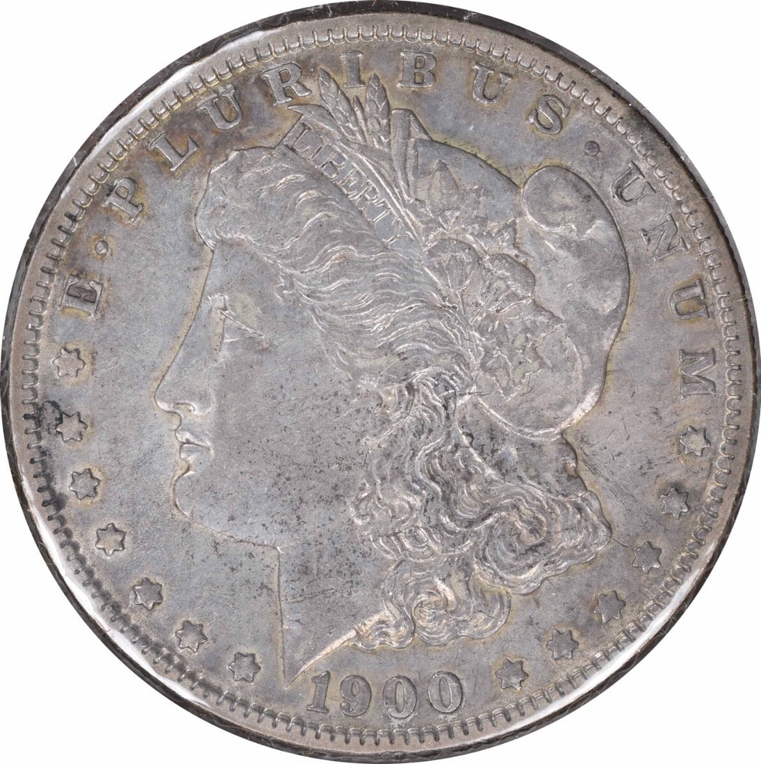 1900-O Morgan Silver Dollar George T Morgan Choice EF Uncertified: 1900-O Morgan Silver Dollar George T Morgan Choice EF Uncertified This 1900-O/CC Morgan Silver Dollar is a remarkable piece with a composition of 90% silver and 10% copper. It features the exquisite d