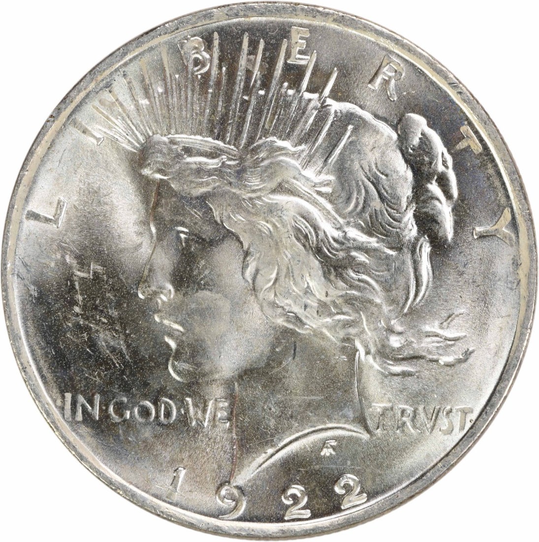 1922 Peace Silver Dollar Choice BU Uncertified Coin: 1922 Peace Silver Dollar Choice BU Uncertified Coin This 1922 Peace Silver Dollar is a stunning example of American numismatic history. Featuring a beautiful design, this coin is classified as Choice