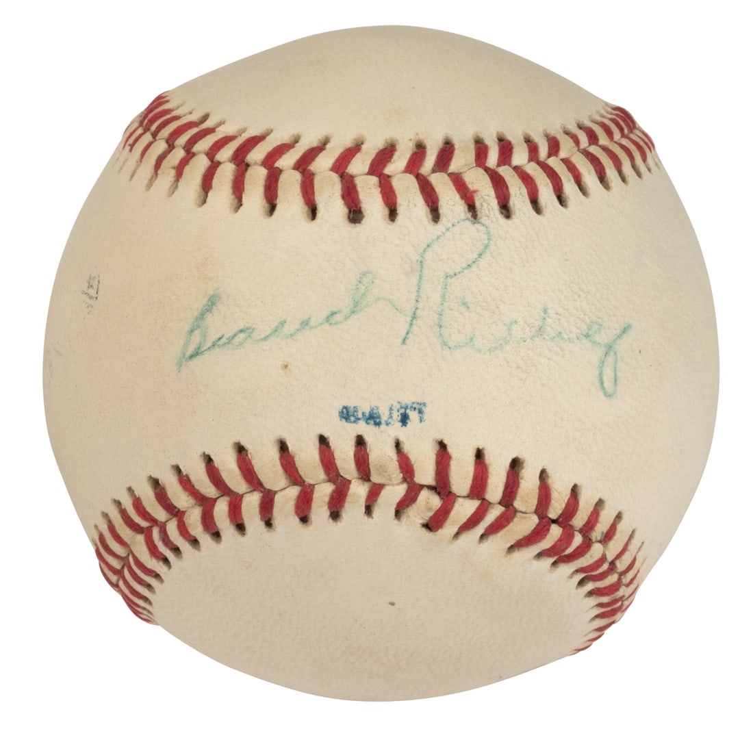 Branch Rickey Autographed Baseball JSA Certificate Brooklyn Dodgers: Branch Rickey Autographed Baseball JSA Certificate Brooklyn Dodgers This exceptional baseball is a single signed autographed piece by the legendary Branch Rickey, a prominent figure in MLB history kno