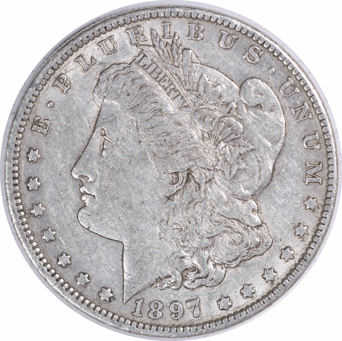 1897-O Morgan Silver Dollar XF Uncertified New Orleans Mint Coin: 1897-O Morgan Silver Dollar XF Uncertified New Orleans Mint Coin This 1897-O Morgan Silver Dollar showcases a rich history and classic design. Minted in New Orleans, this coin features the renowned Ge