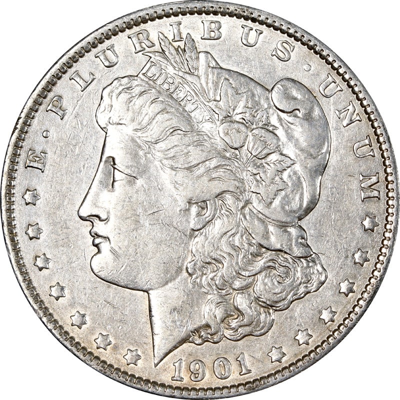 1901 Philadelphia Mint Morgan Dollar Silver Coin United States (1 of 2)