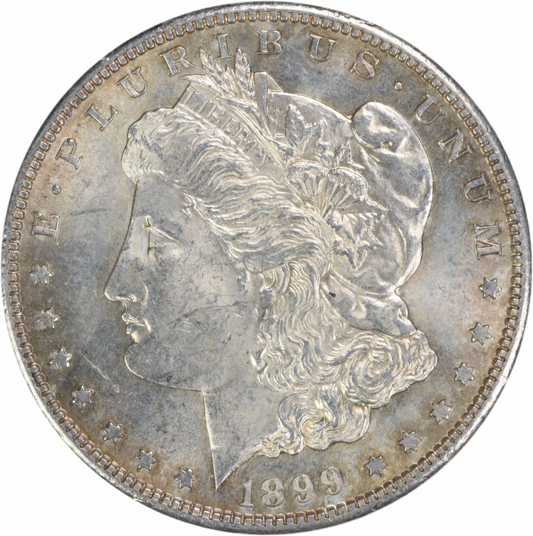 1899-S Morgan Silver Dollar AU Uncertified 90% Silver Coin: 1899-S Morgan Silver Dollar AU Uncertified 90% Silver Coin Discover a 1899-S Morgan Silver Dollar in AU condition, a classic piece of American numismatics. This coin features the iconic design by Geor