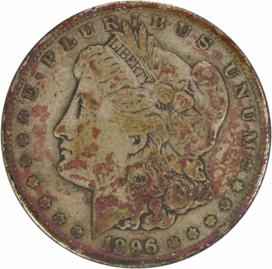 1896-S Morgan Silver Dollar Uncertified Coin by George T Morgan: 1896-S Morgan Silver Dollar Uncertified Coin by George T Morgan This 1896-S Morgan Silver Dollar is a remarkable coin featuring the iconic design by George T. Morgan. Produced in San Francisco, this c