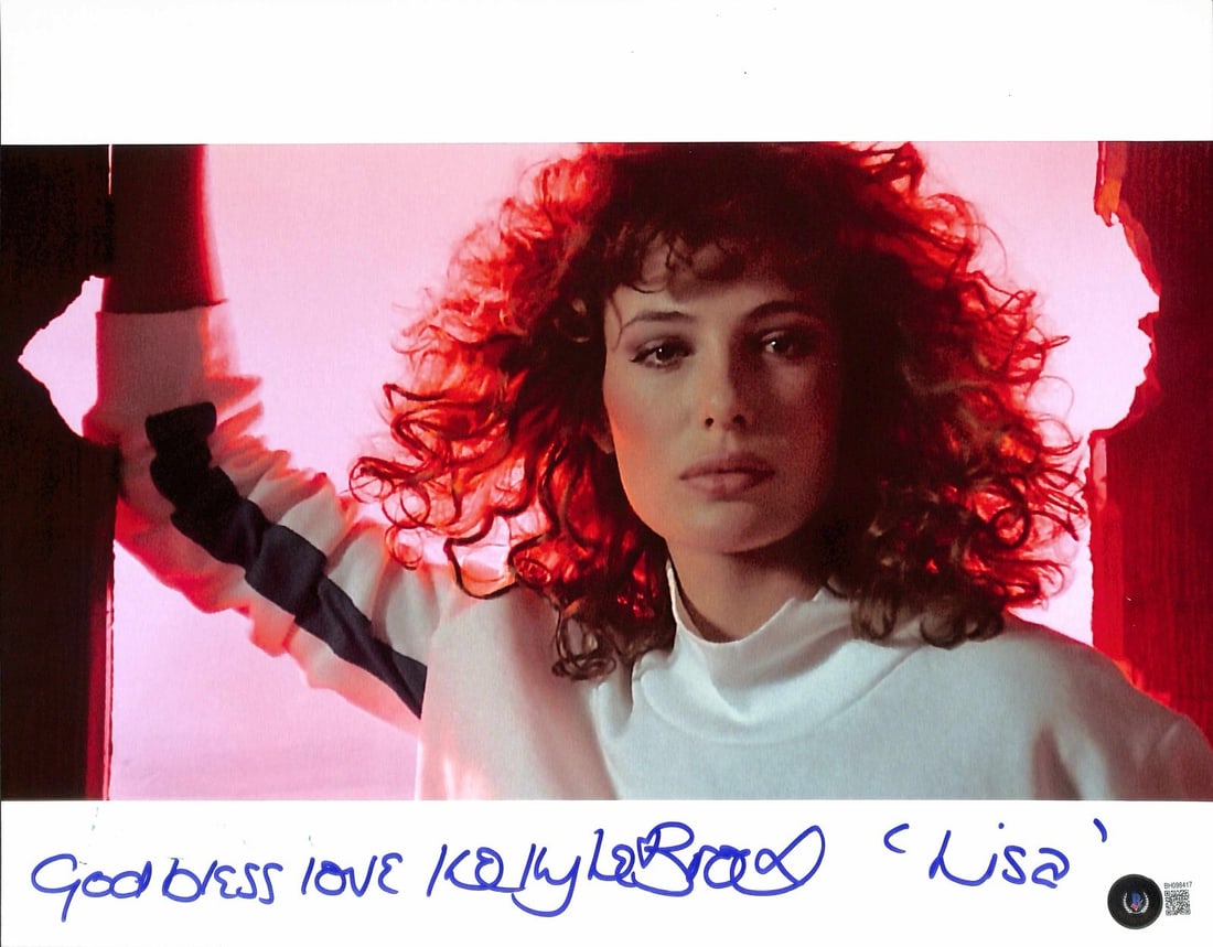 Kelly Lebrock Signed 11x14 Weird Science Lisa Photo Beckett Authenticated: Kelly Lebrock Signed 11x14 Weird Science Lisa Photo Beckett Authenticated This is an original 11x14 photograph autographed by actress Kelly Lebrock, known for her role as "Lisa" in the movie Weird Sci