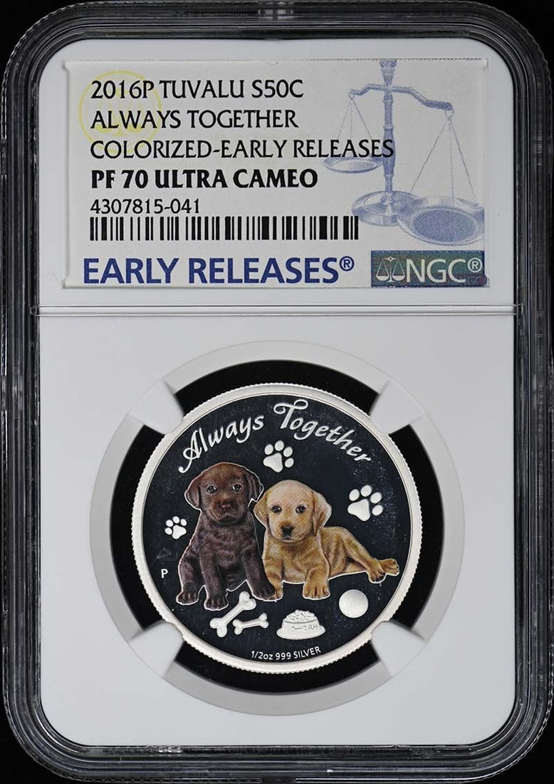 2016 Tuvalu Colorized Coin NGC PR70 Early Releases: 2016 Tuvalu Colorized Coin NGC PR70 Early Releases This 2016 Tuvalu Colorized coin features a stunning design and is graded PR70 by NGC, indicating its exceptional quality. It is part of the Early Rel