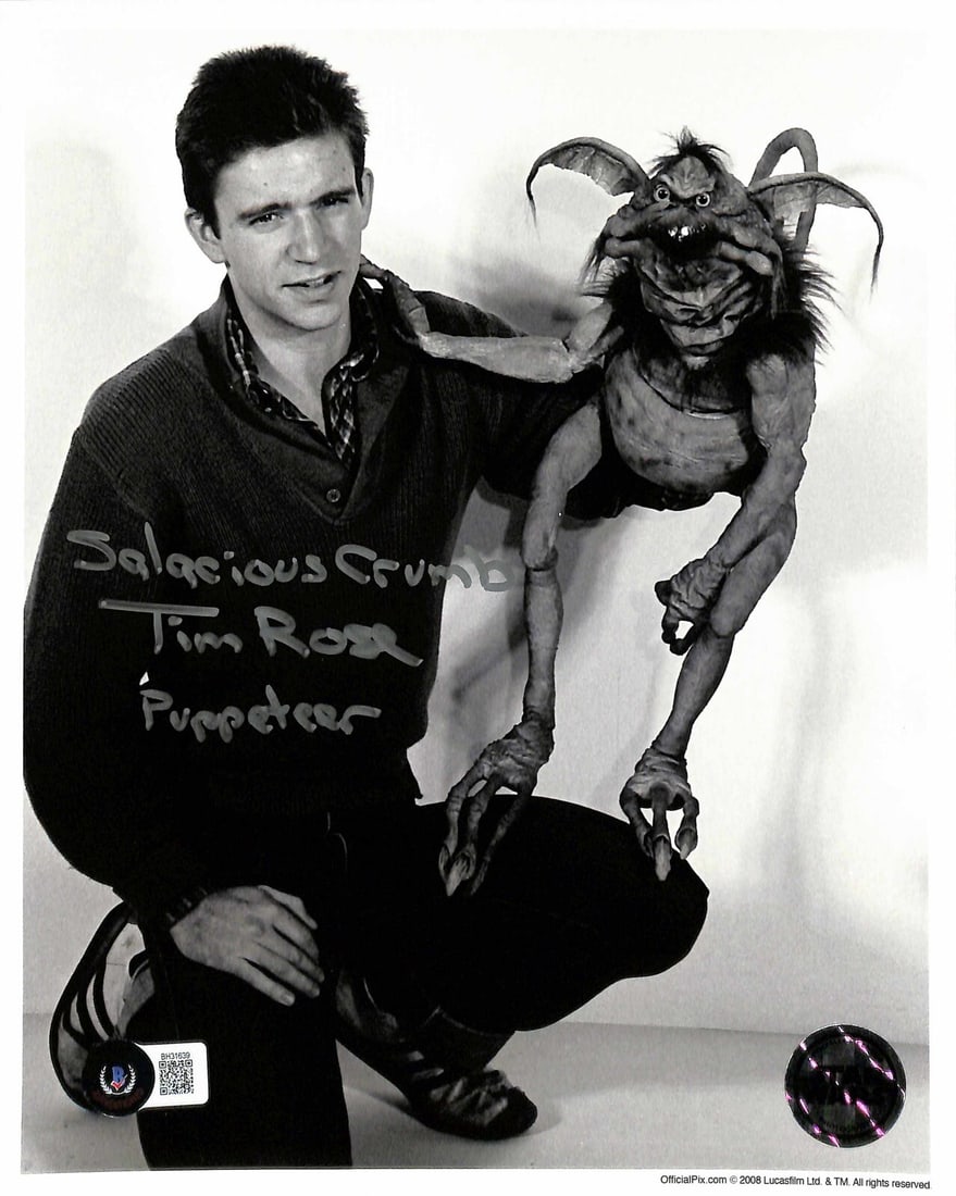 8x10 Salacious Crumb Photo Signed by Tim Rose Star Wars Beckett Authenticated: 8x10 Salacious Crumb Photo Signed by Tim Rose Star Wars Beckett Authenticated This is an 8x10 color photograph signed by Tim Rose, who performed as the puppeteer for Salacious Crumb in Star Wars: Retu