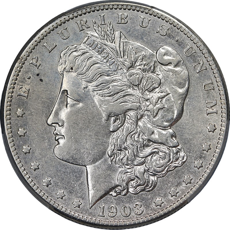 PCGS AU Details 1903-S Morgan Dollar Silver Key Date San Francisco Mint: PCGS AU Details 1903-S Morgan Dollar Silver Key Date San Francisco Mint This 1903-S Morgan Silver Dollar offers attractive eye appeal, notable luster, and an average strike. The coin displays decent c