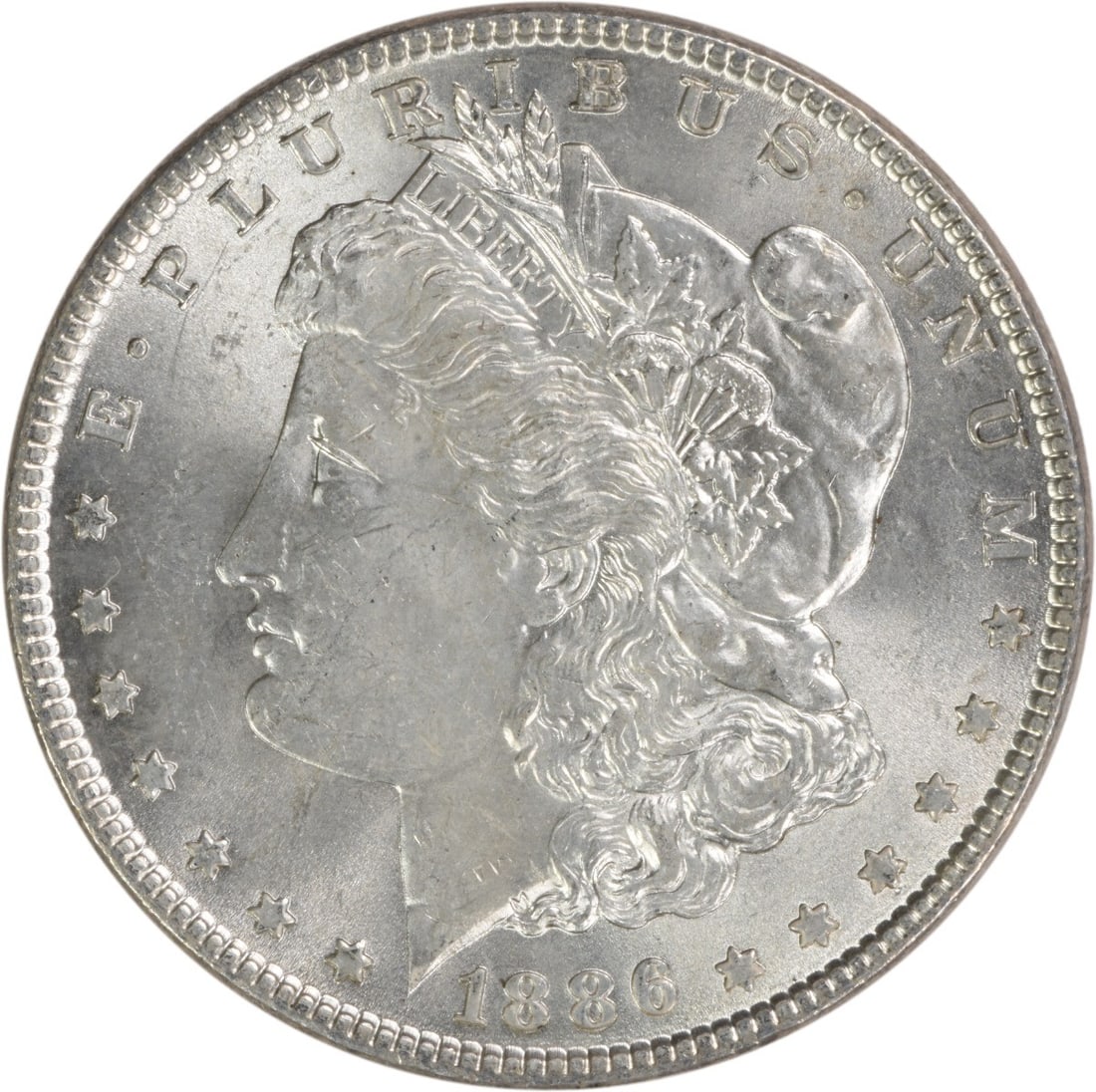 1886 Morgan Silver Dollar Choice BU Uncertified Silver Coin Km 110: 1886 Morgan Silver Dollar Choice BU Uncertified Silver Coin Km 110 This stunning 1886 Morgan Silver Dollar features a remarkable Choice BU grade, showcasing its uncirculated condition. Struck from hig