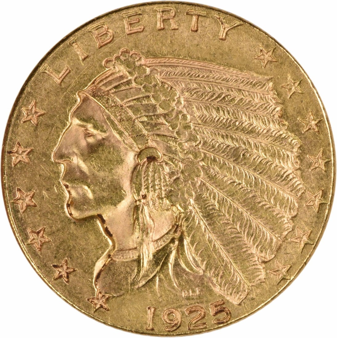 1925 Denver Quarter Eagle Gold Coin AU Grade Uncertified United States (1 of 2)