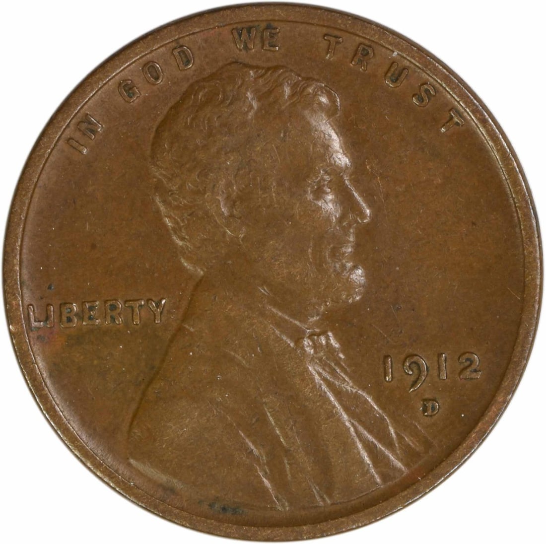 1912 D Lincoln Wheat Copper Cent About Uncirculated Uncertified: 1912 D Lincoln Wheat Copper Cent About Uncirculated Uncertified This is a 1912-D Lincoln Wheat Cent composed of copper. The coin is circulated and graded as About Uncirculated (AU). It is uncertified