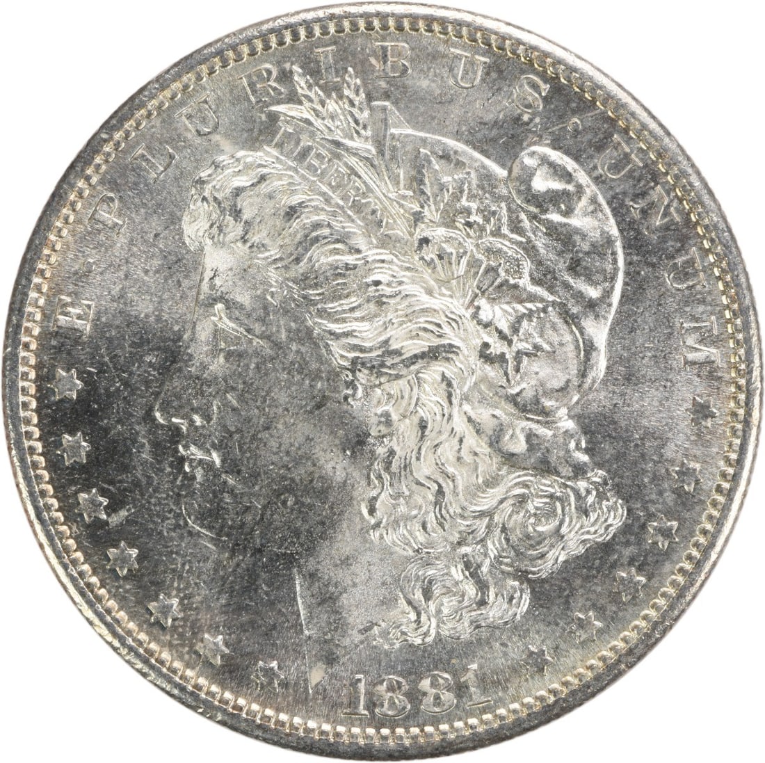 1881-S Morgan Silver Dollar BU Uncertified Silver Coin (1 of 2)