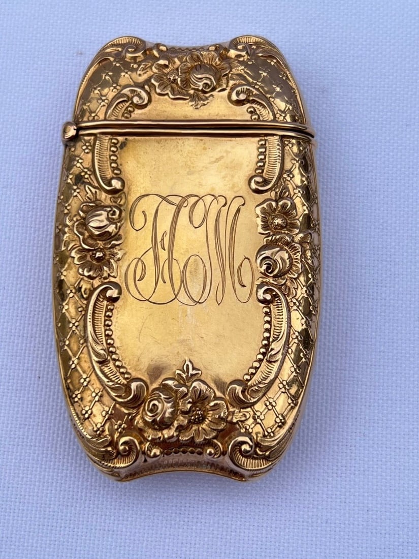 Antique 14K Rose Gold Match Striker Box by PINK (1 of 8)