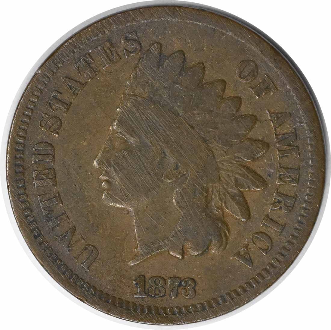 1873 Indian Head Cent Closed 3 DDO FS-101 Uncertified (1 of 2)